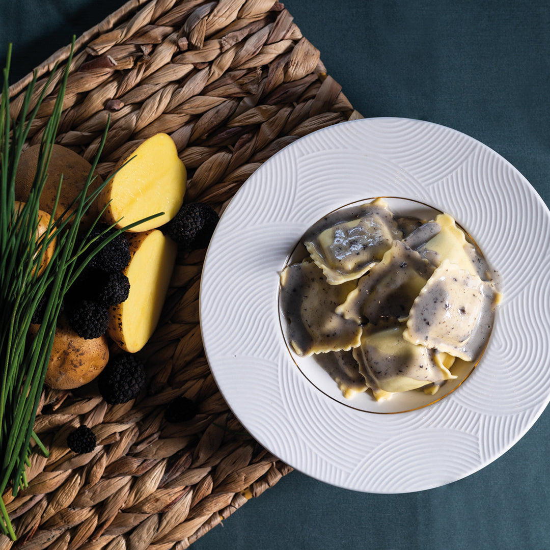 Raviolis Truffe et sa crème de truffes
