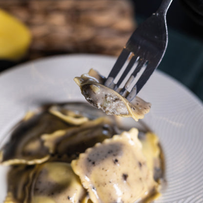 Raviolis Truffe et sa crème de truffes