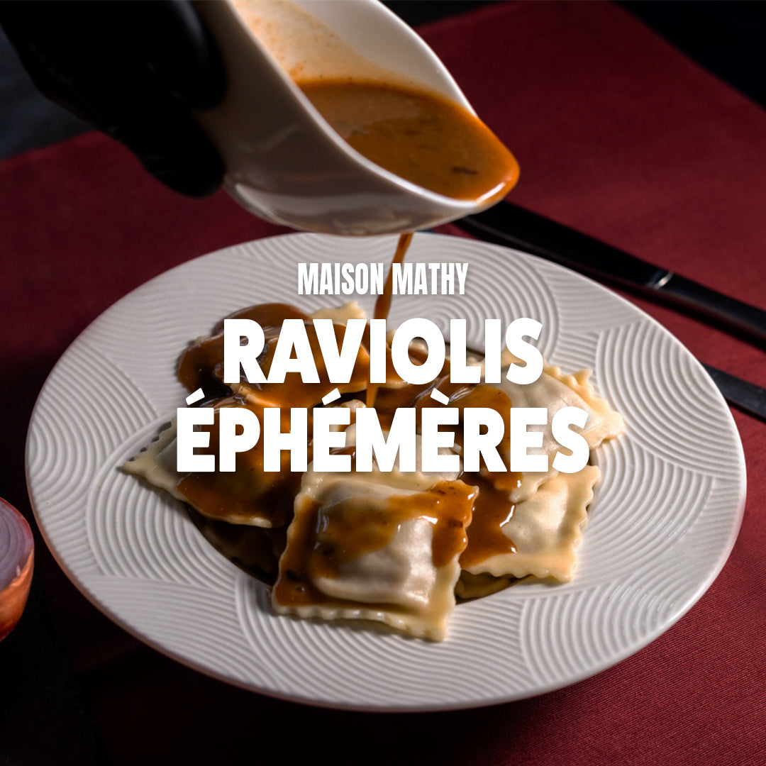 Raviolis perrugines et compotée de tomates