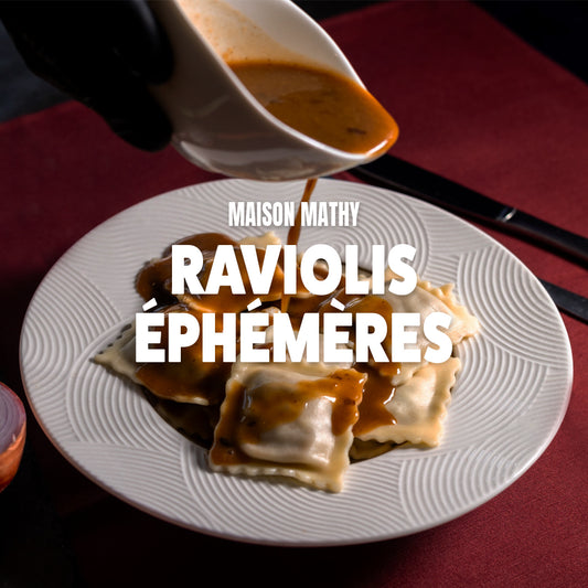Raviolis perrugines et compotée de tomates